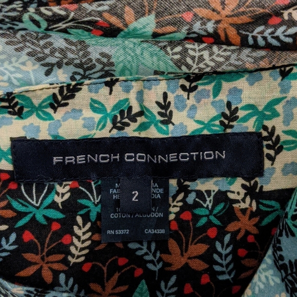 French Connection Asymmetrical Ruffle Skirt Sz 2 - Picture 2 of 6